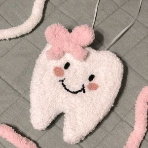 NEW Handmade Punch Needle Tooth Fairy Pouch